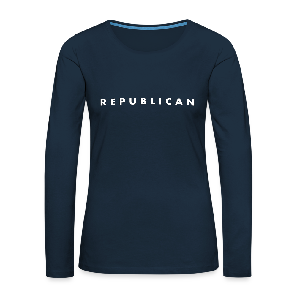 Republican Women's Premium Long Sleeve T-Shirt - deep navy