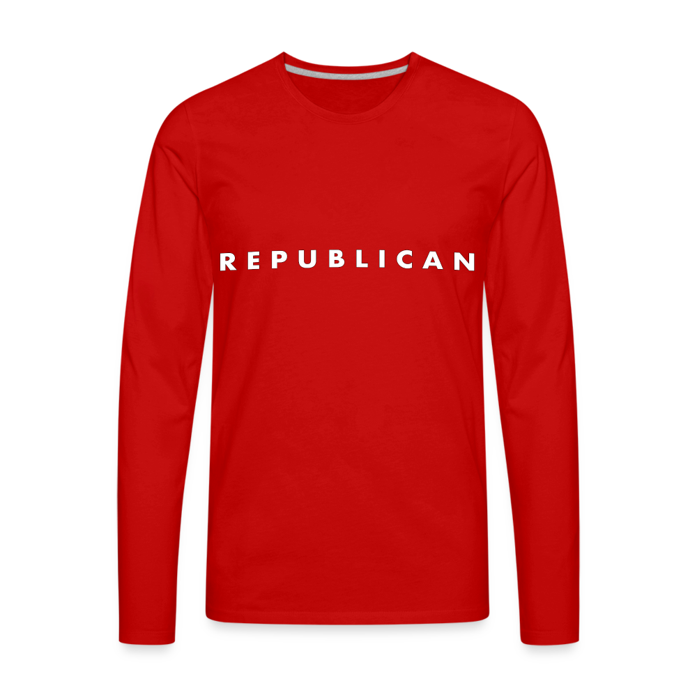 Republican Men's Premium Long Sleeve T-Shirt - red
