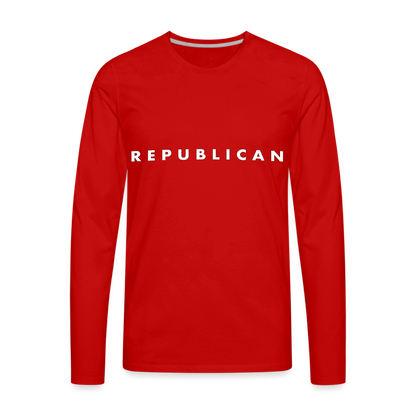 Republican Men's Premium Long Sleeve T-Shirt - red