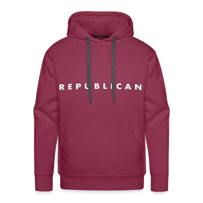 Republican Men’s Premium Hoodie - burgundy