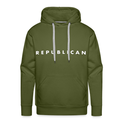 Republican Men’s Premium Hoodie - olive green