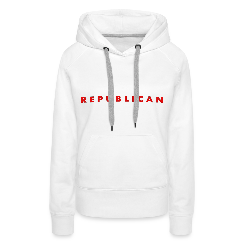 Republican Women’s Premium Hoodie - white