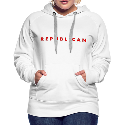Republican Women’s Premium Hoodie - white