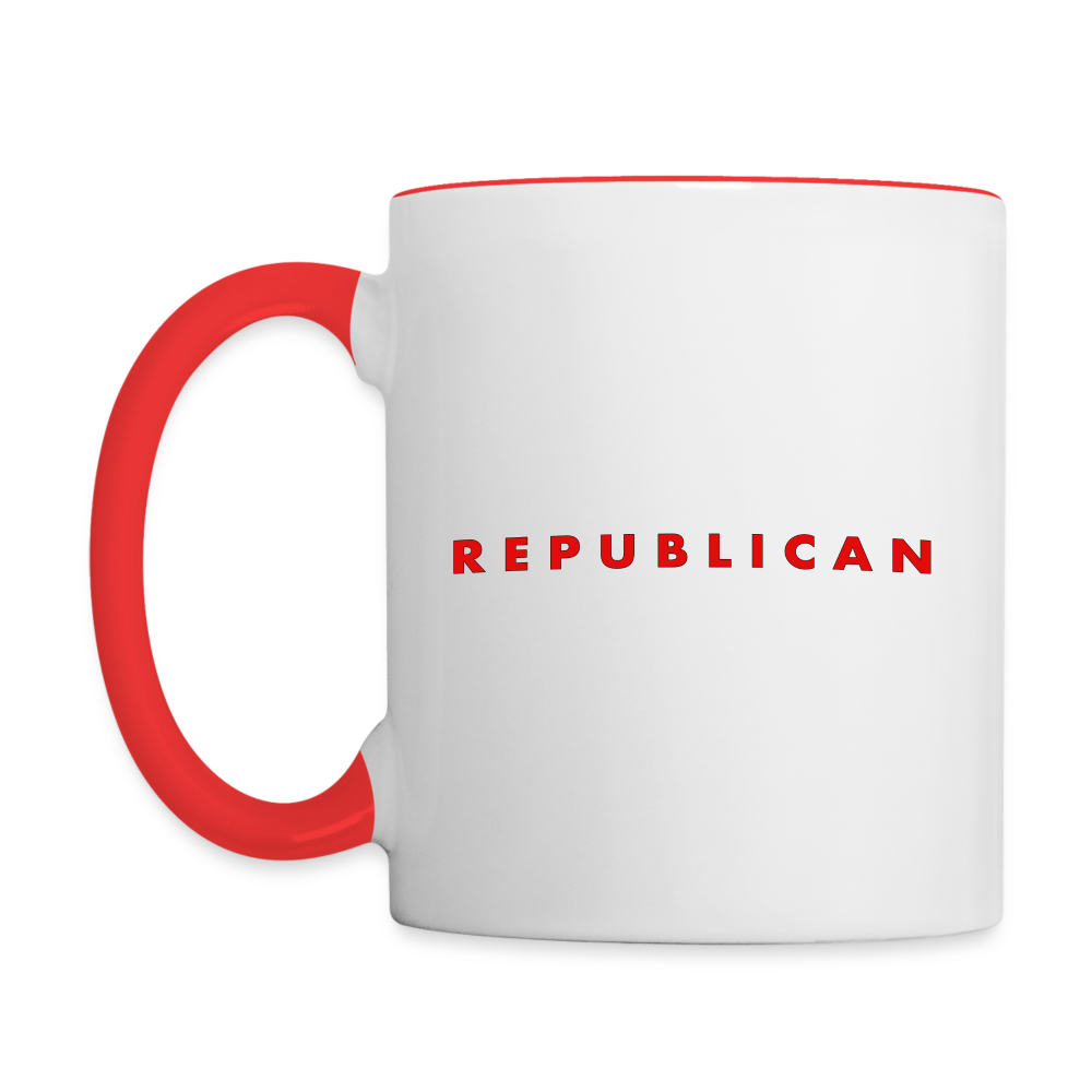 Republican Coffee Mug - white/red