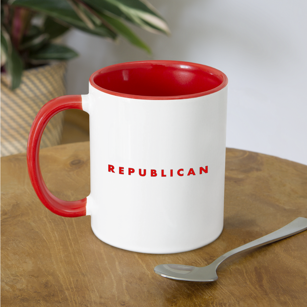 Republican Coffee Mug - white/red