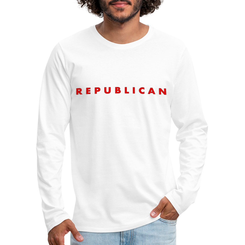 Republican Men's Premium Long Sleeve T-Shirt - white