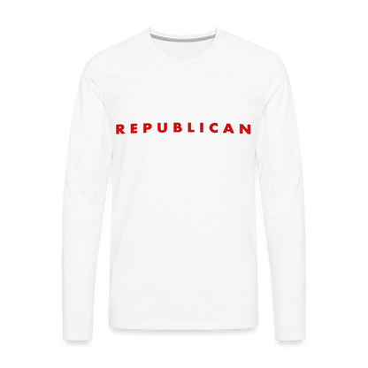 Republican Men's Premium Long Sleeve T-Shirt - white