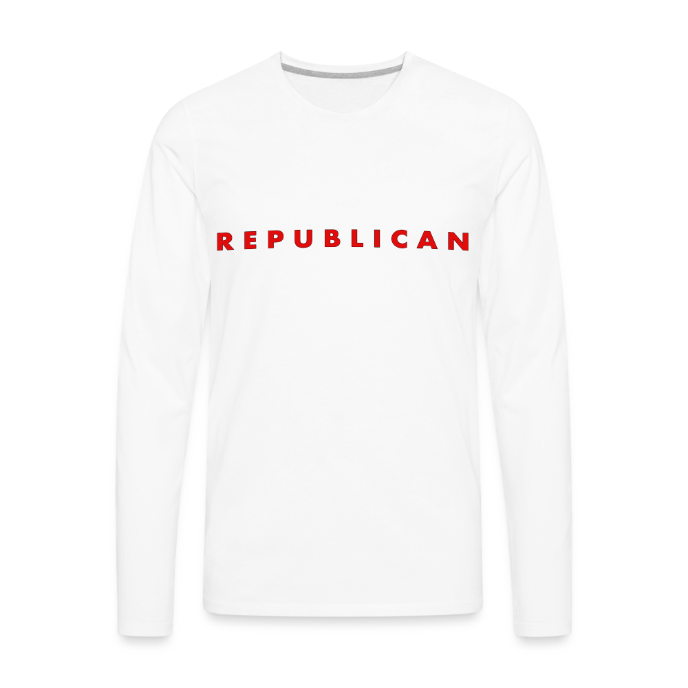 Republican Men's Premium Long Sleeve T-Shirt - white