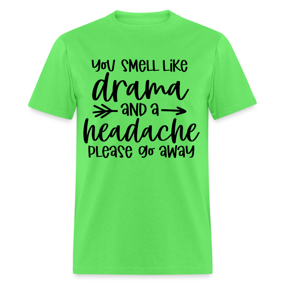 You Smell Like Drama and a Headache T-Shirt - kiwi