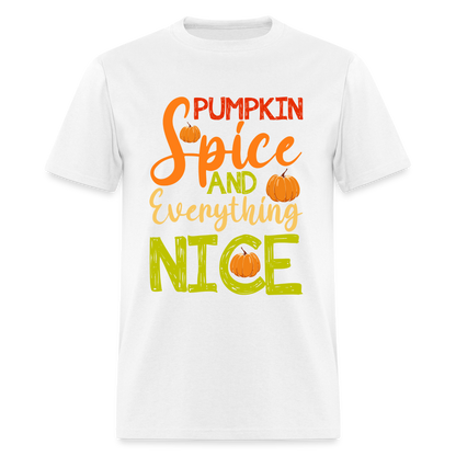 Pumpkin Spice and Everything Nice T-Shirt - white