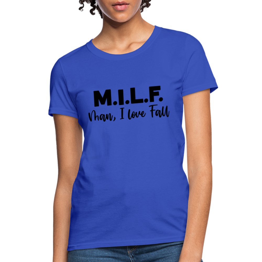 MILF Man I Love Fall Women's T-Shirt - royal blue