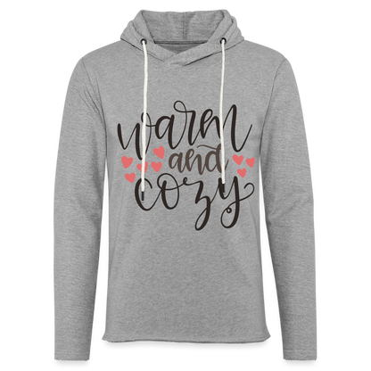 Warm and Cozy Lightweight Terry Hoodie - heather gray