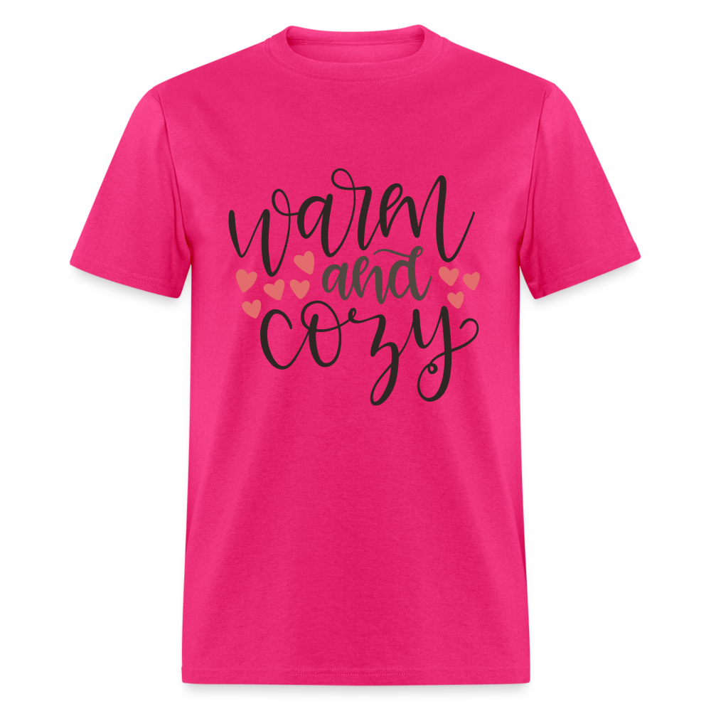 Warm and Cozy T-Shirt - fuchsia