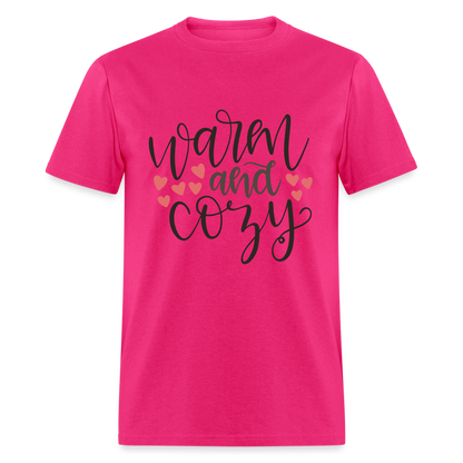 Warm and Cozy T-Shirt - fuchsia