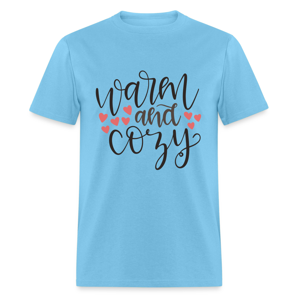 Warm and Cozy T-Shirt - aquatic blue