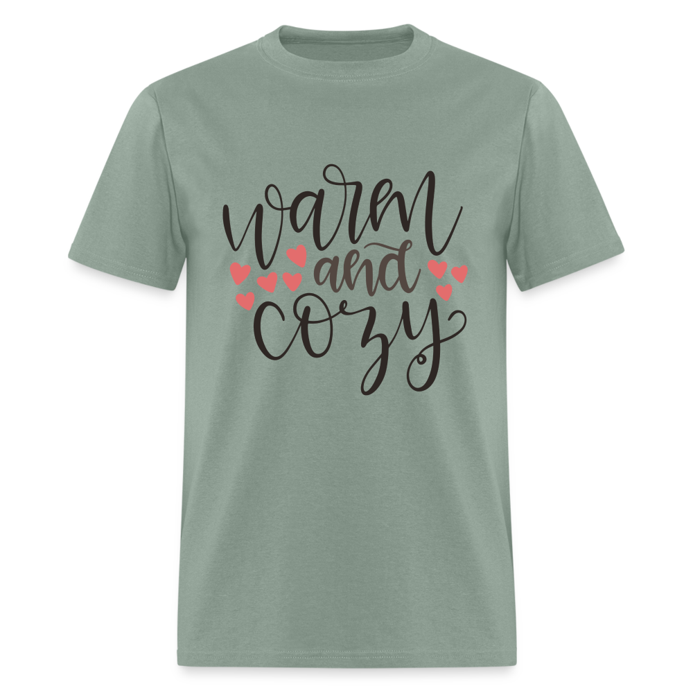 Warm and Cozy T-Shirt - sage