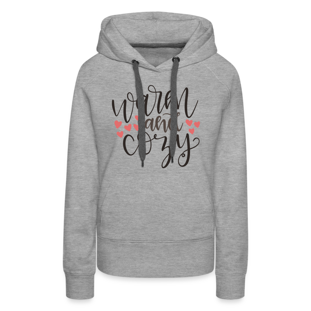 Warm and Cozy Women’s Premium Hoodie - heather grey