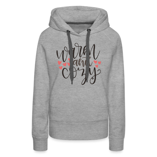 Warm and Cozy Women’s Premium Hoodie - heather grey