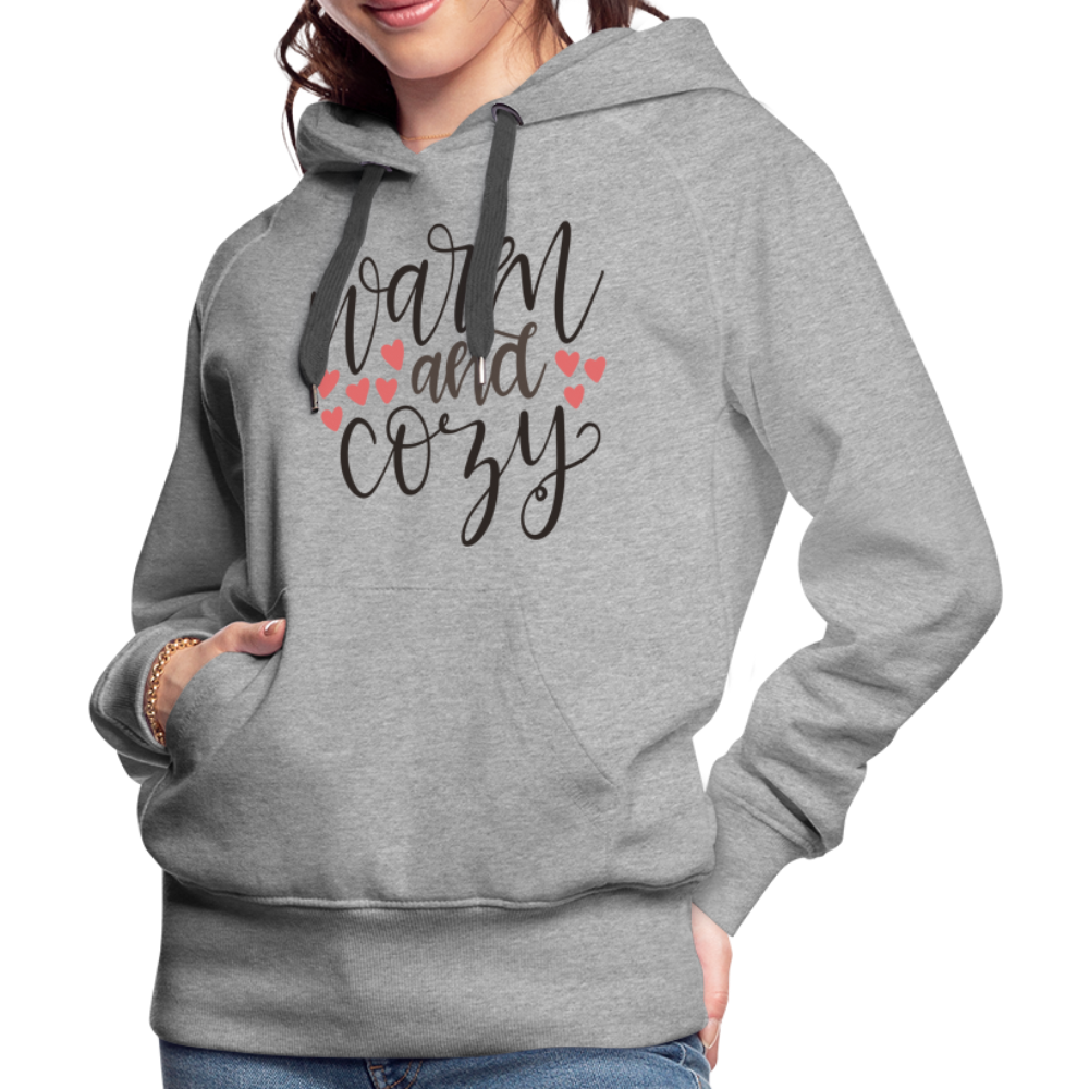 Warm and Cozy Women’s Premium Hoodie - heather grey