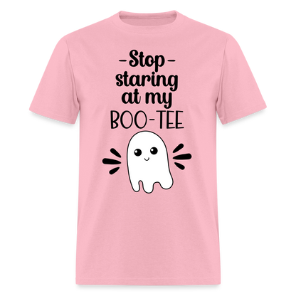 Stop Staring at my Boo-Tee T-Shirt - pink