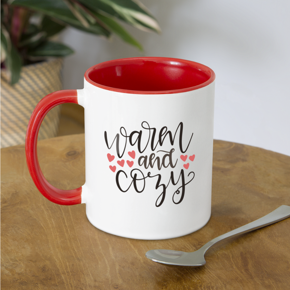 Warm and Cozy Coffee Mug Color: white/black