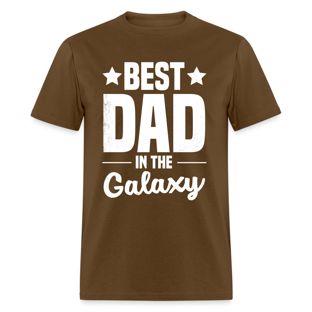 Best Dad in the Galaxy T-Shirt - brown
