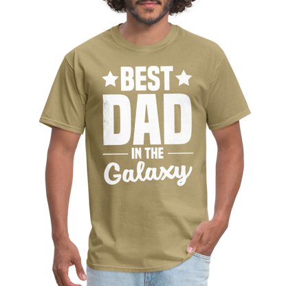 Best Dad in the Galaxy T-Shirt - khaki