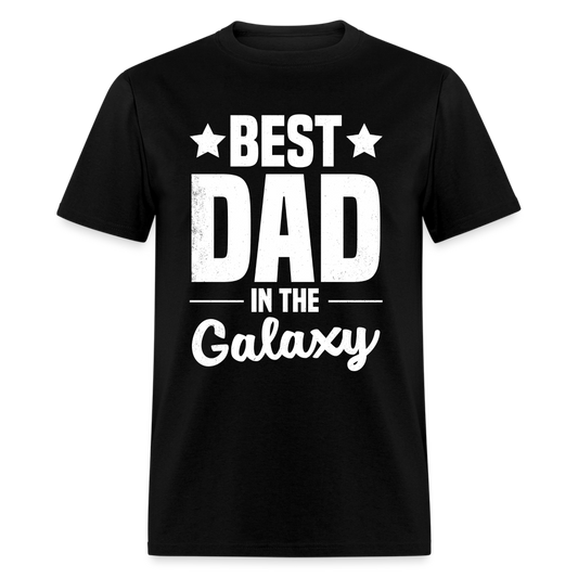 Best Dad in the Galaxy T-Shirt - black