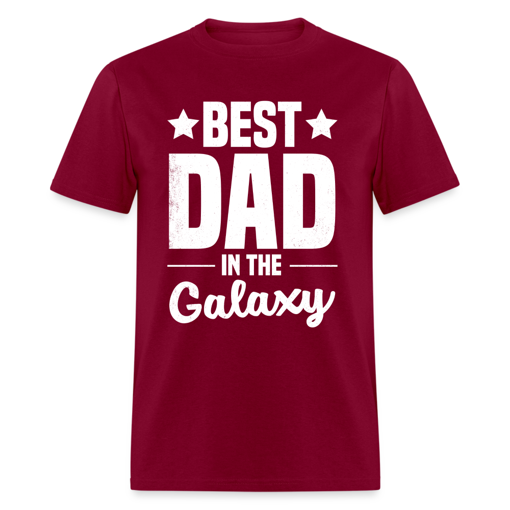 Best Dad in the Galaxy T-Shirt - burgundy