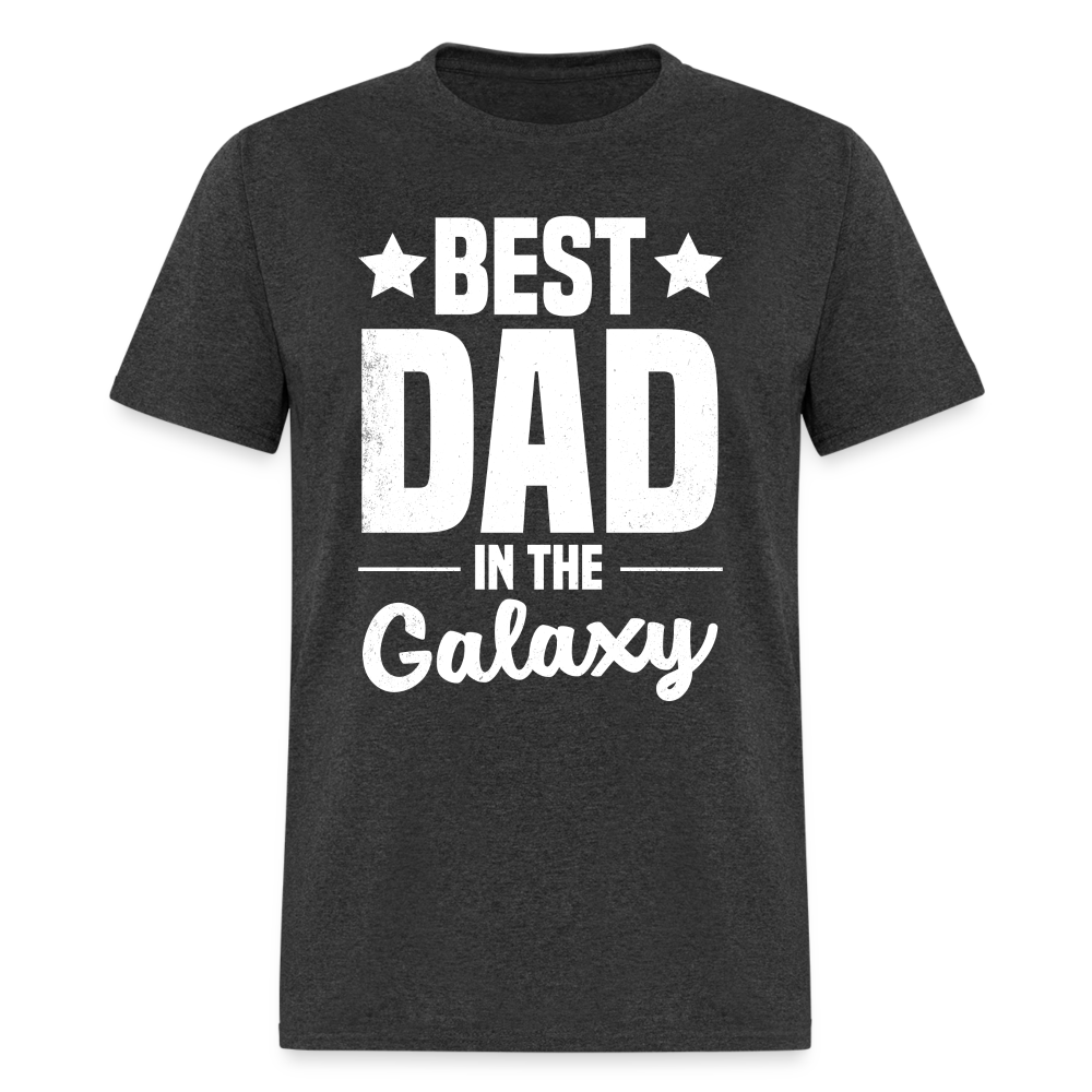 Best Dad in the Galaxy T-Shirt - heather black