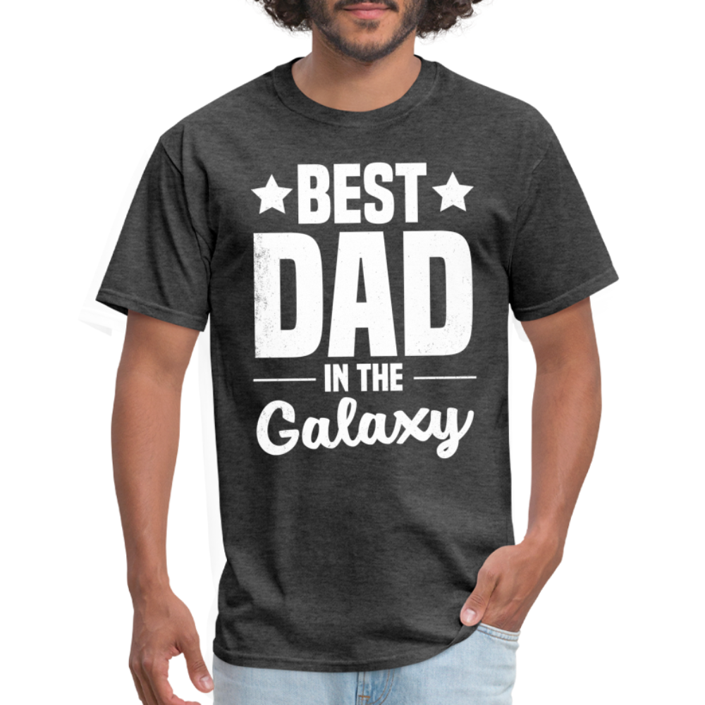 Best Dad in the Galaxy T-Shirt - heather black