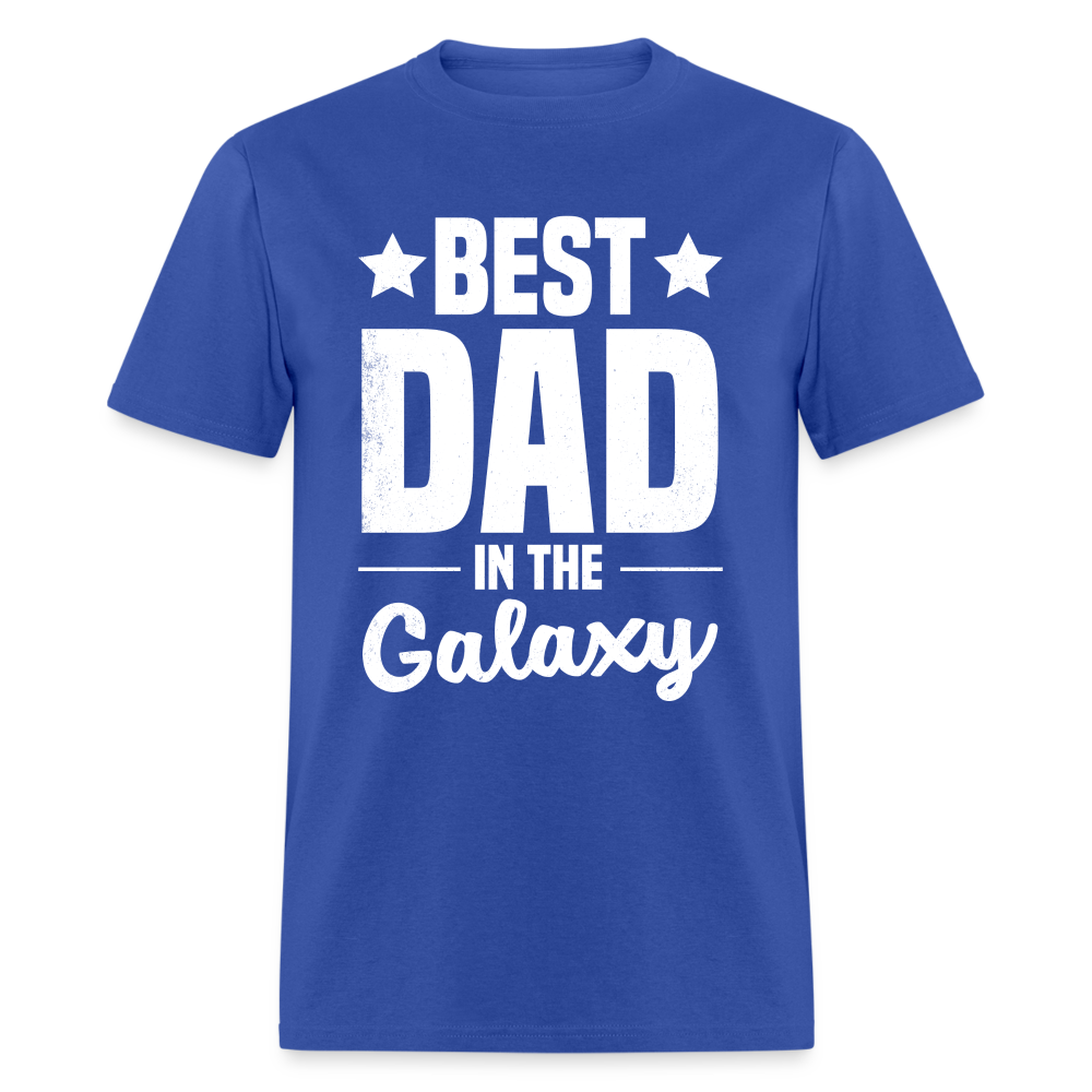Best Dad in the Galaxy T-Shirt - royal blue