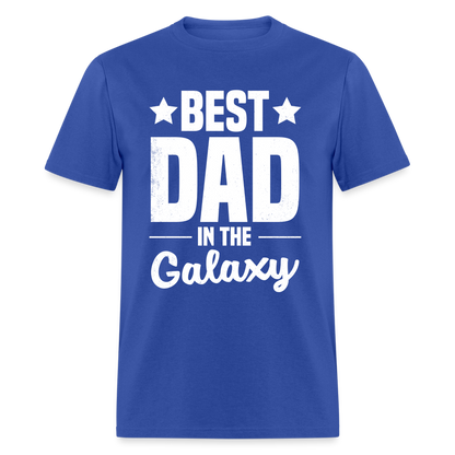 Best Dad in the Galaxy T-Shirt - royal blue