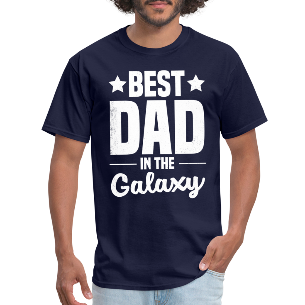 Best Dad in the Galaxy T-Shirt - navy