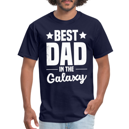 Best Dad in the Galaxy T-Shirt - navy