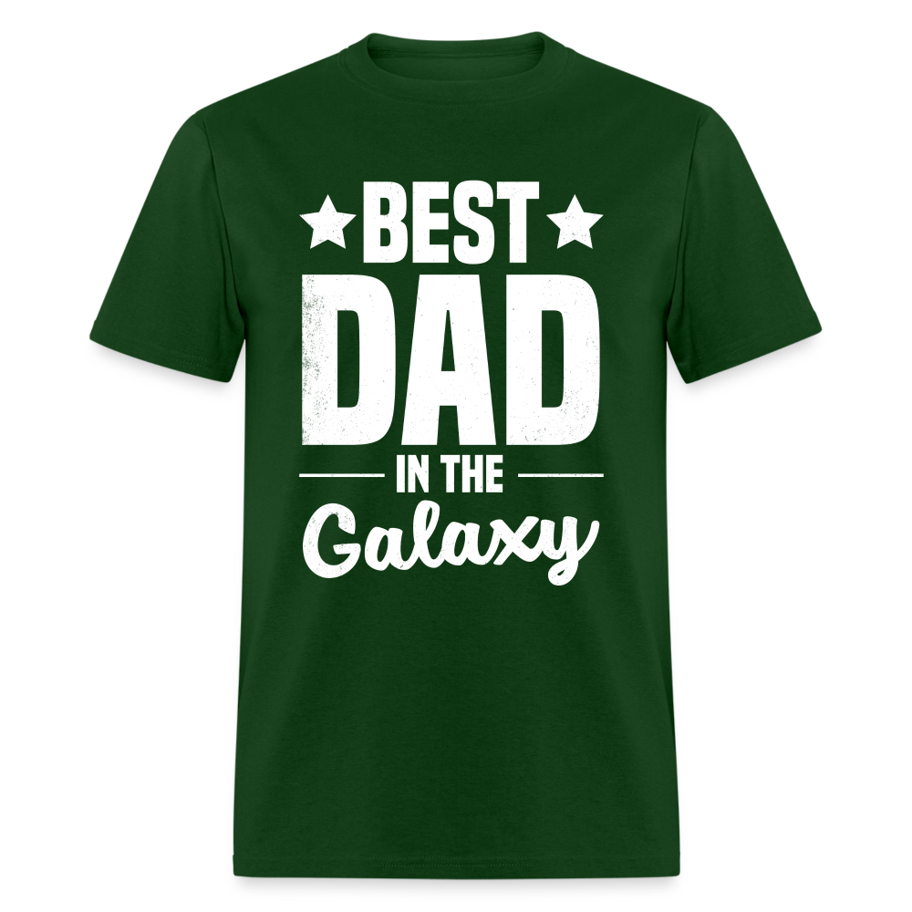 Best Dad in the Galaxy T-Shirt - forest green