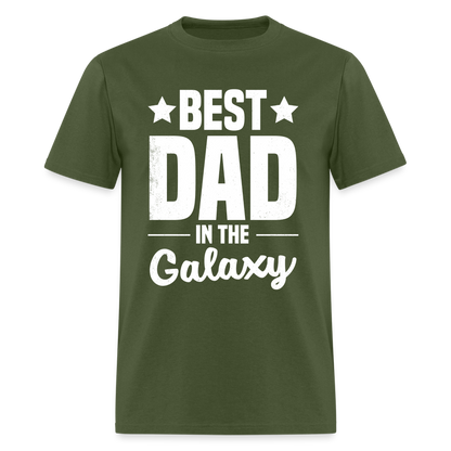 Best Dad in the Galaxy T-Shirt - military green