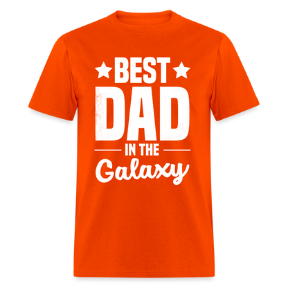 Best Dad in the Galaxy T-Shirt - orange