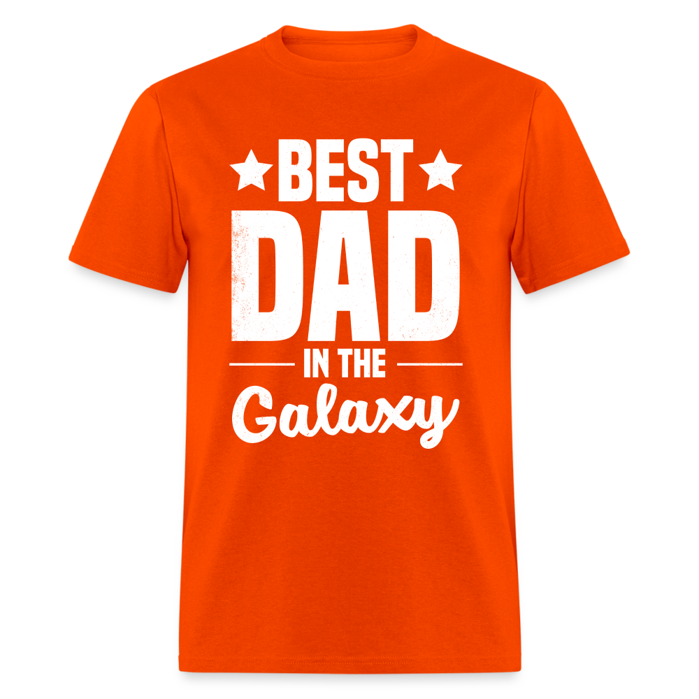 Best Dad in the Galaxy T-Shirt - orange