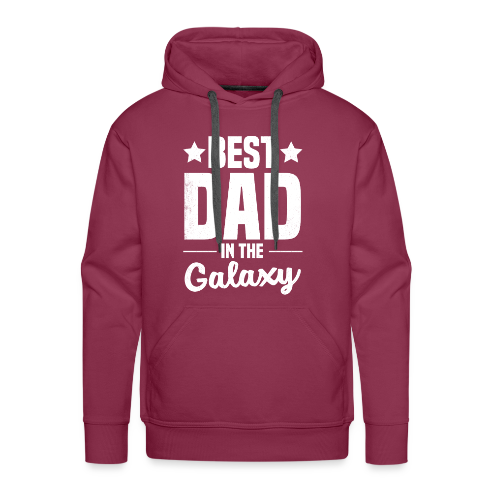 Best Dad in the Galaxy Men’s Premium Hoodie - burgundy