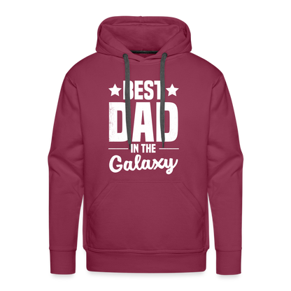 Best Dad in the Galaxy Men’s Premium Hoodie - burgundy