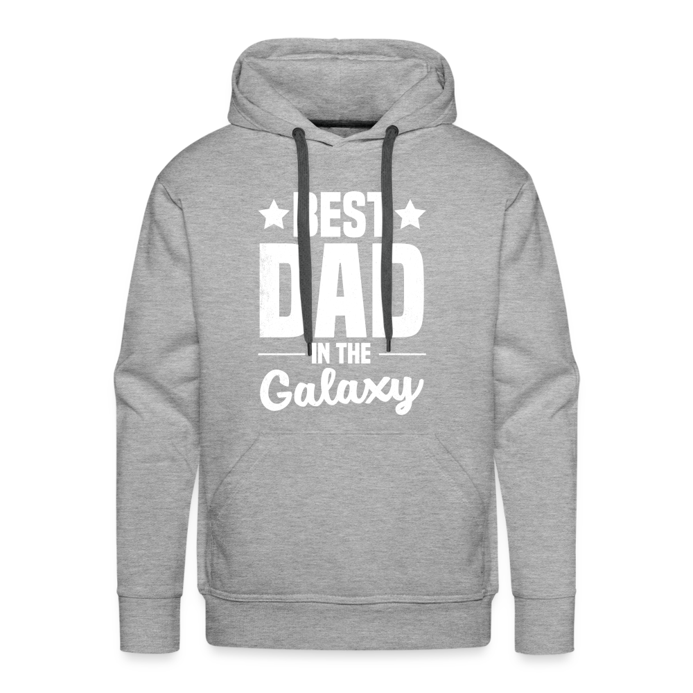 Best Dad in the Galaxy Men’s Premium Hoodie - heather grey