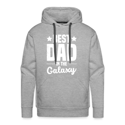 Best Dad in the Galaxy Men’s Premium Hoodie - heather grey