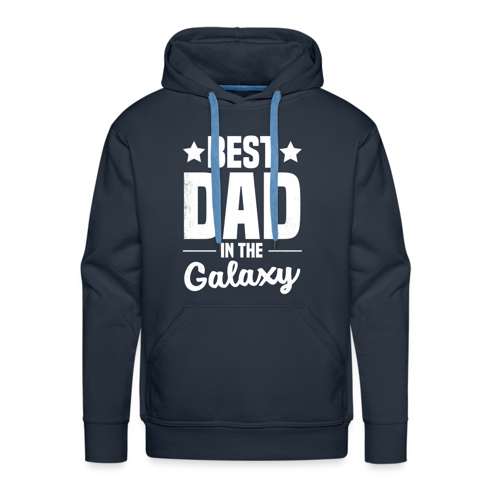 Best Dad in the Galaxy Men’s Premium Hoodie - navy