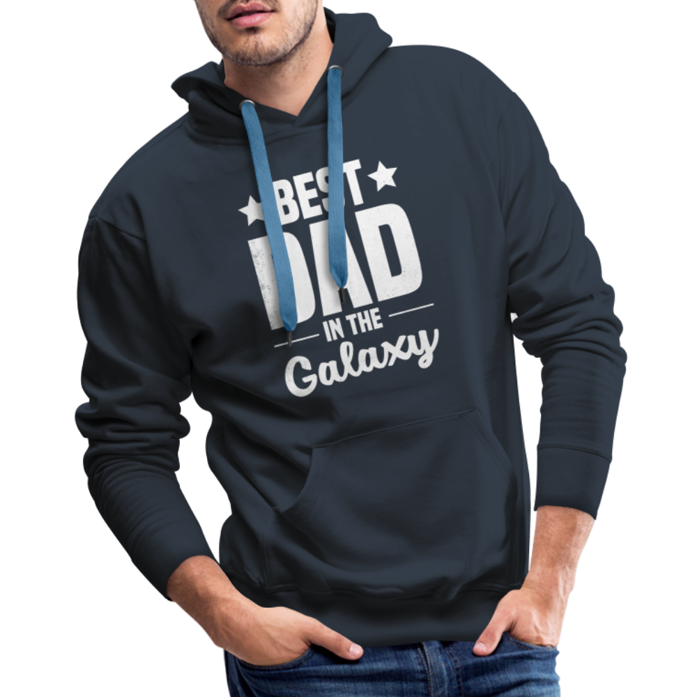 Best Dad in the Galaxy Men’s Premium Hoodie - navy