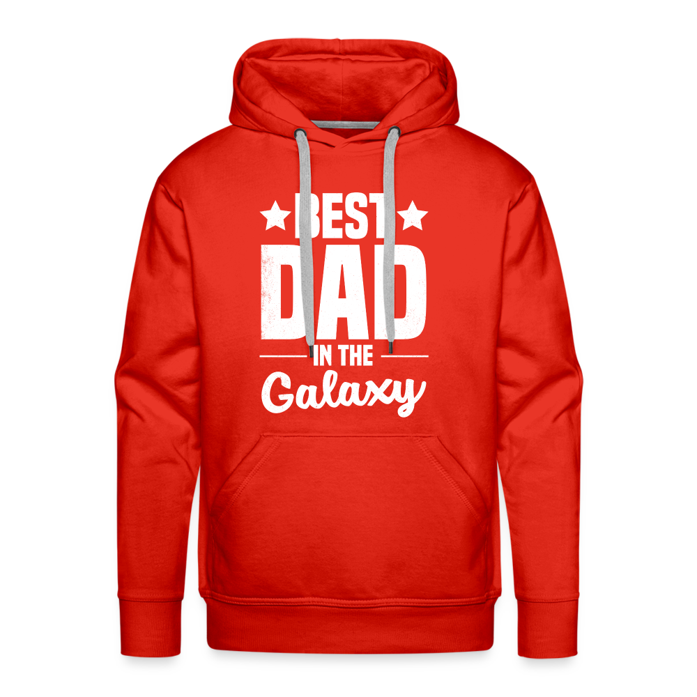 Best Dad in the Galaxy Men’s Premium Hoodie - red