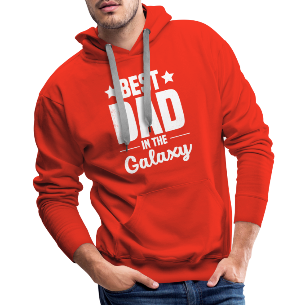 Best Dad in the Galaxy Men’s Premium Hoodie - red