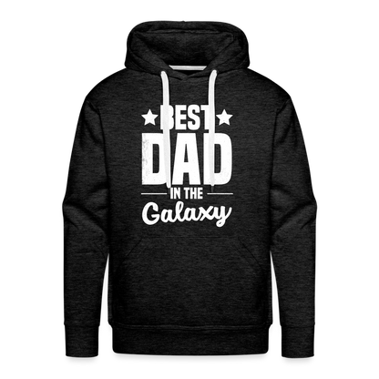 Best Dad in the Galaxy Men’s Premium Hoodie - charcoal grey