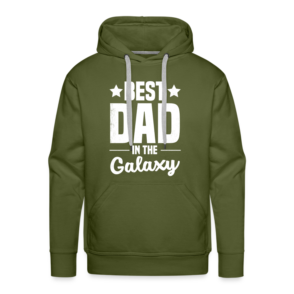 Best Dad in the Galaxy Men’s Premium Hoodie - olive green