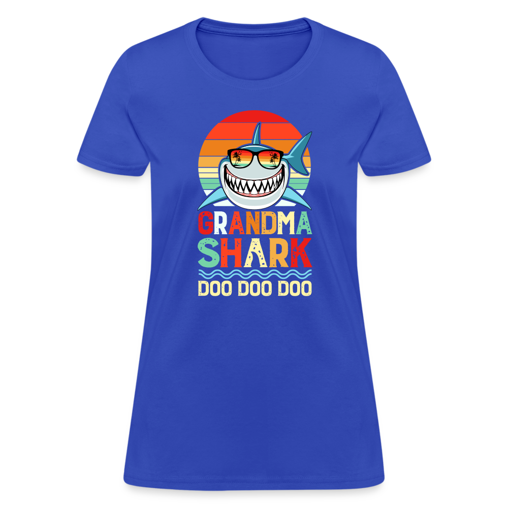 Grandma Shark Doo Doo Doo Women's T-Shirt - royal blue